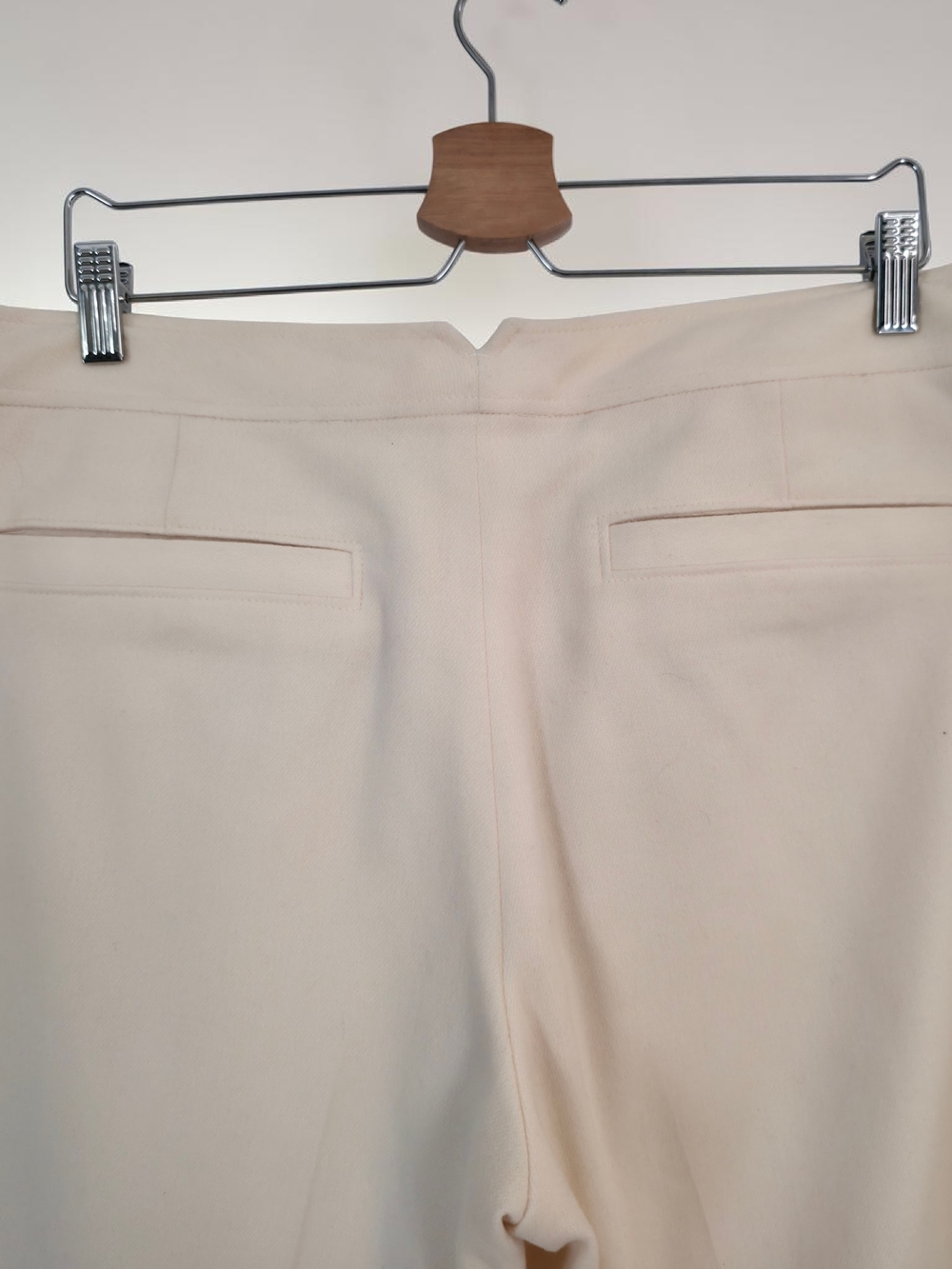 Banana Republic Wide Leg Trousers Beige High Rise Lined 12 - Picture 2 of 6